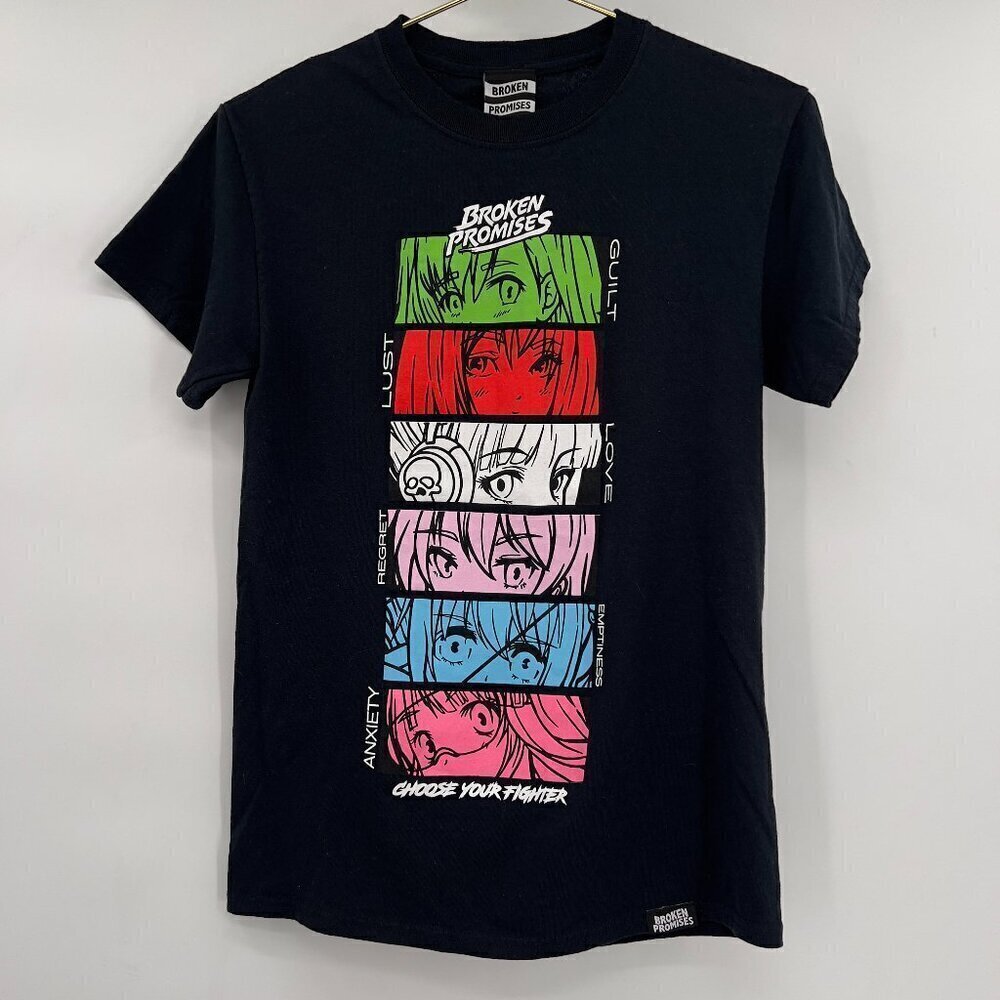 Broken Promises Choose Your Fighter Unisex Short Sleeve Black T-Shirt S